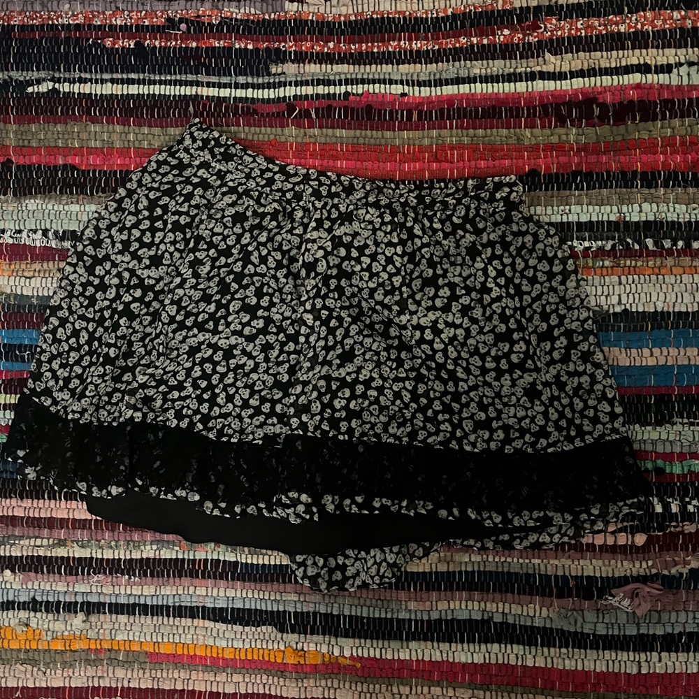 Tripp NYC Black and White Skill Mini Skirt